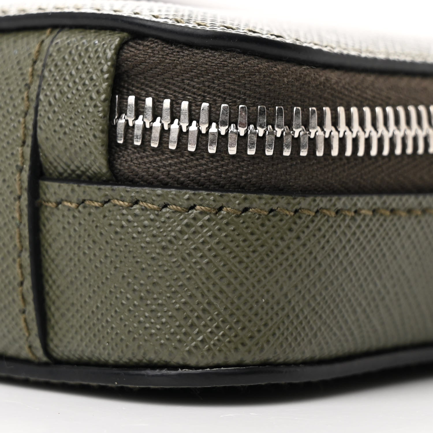 Prada Saffiano Travel Small Brique Crossbody Bag Loden 9 of 9