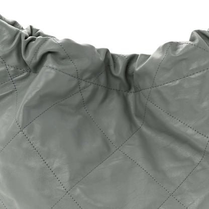 Chanel Shiny Calfskin Quilted Chanel 22 Light Blue 9 of 11