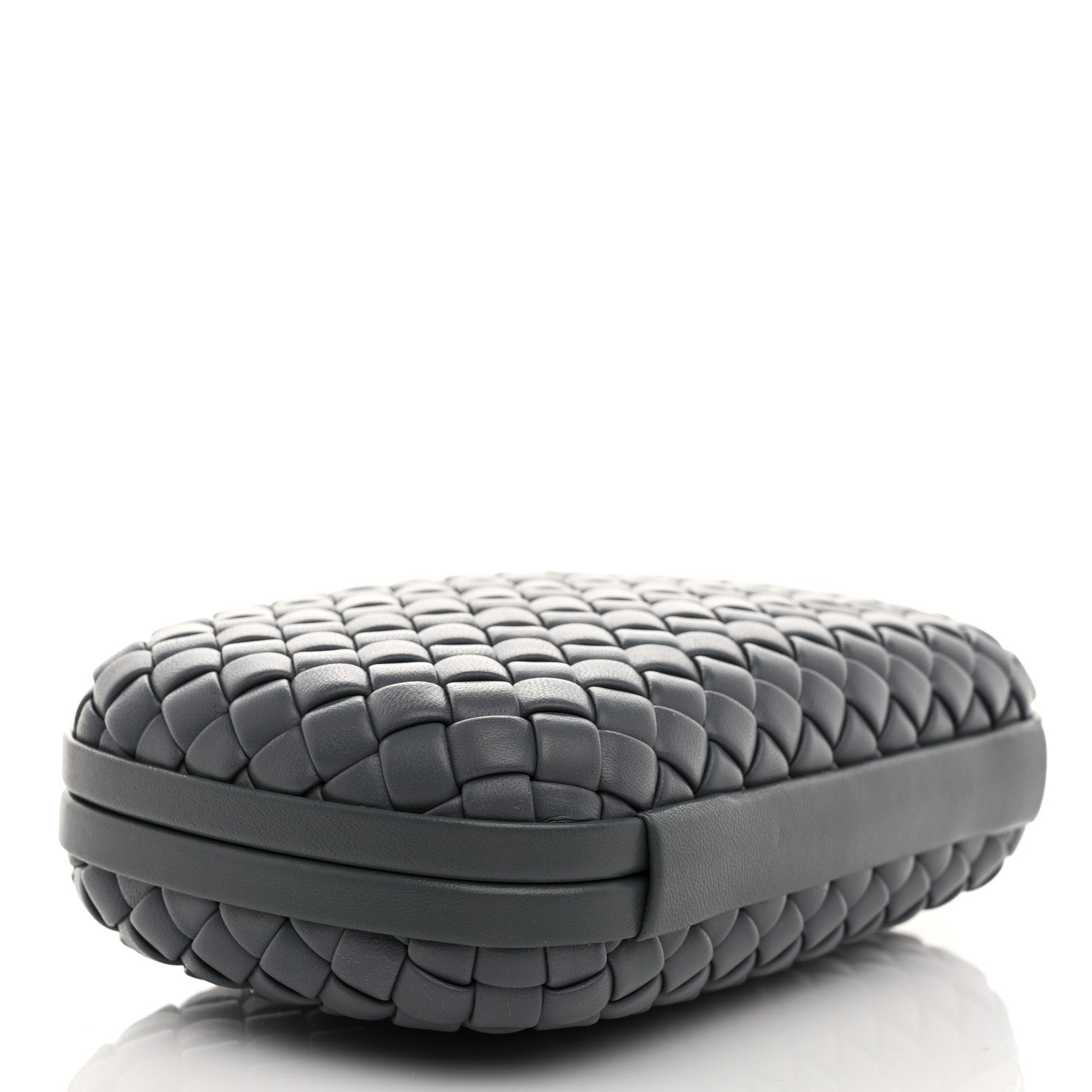 Bottega Veneta Nappa Intrecciato Minaudiere Knot Clutch Slate 4 of 7
