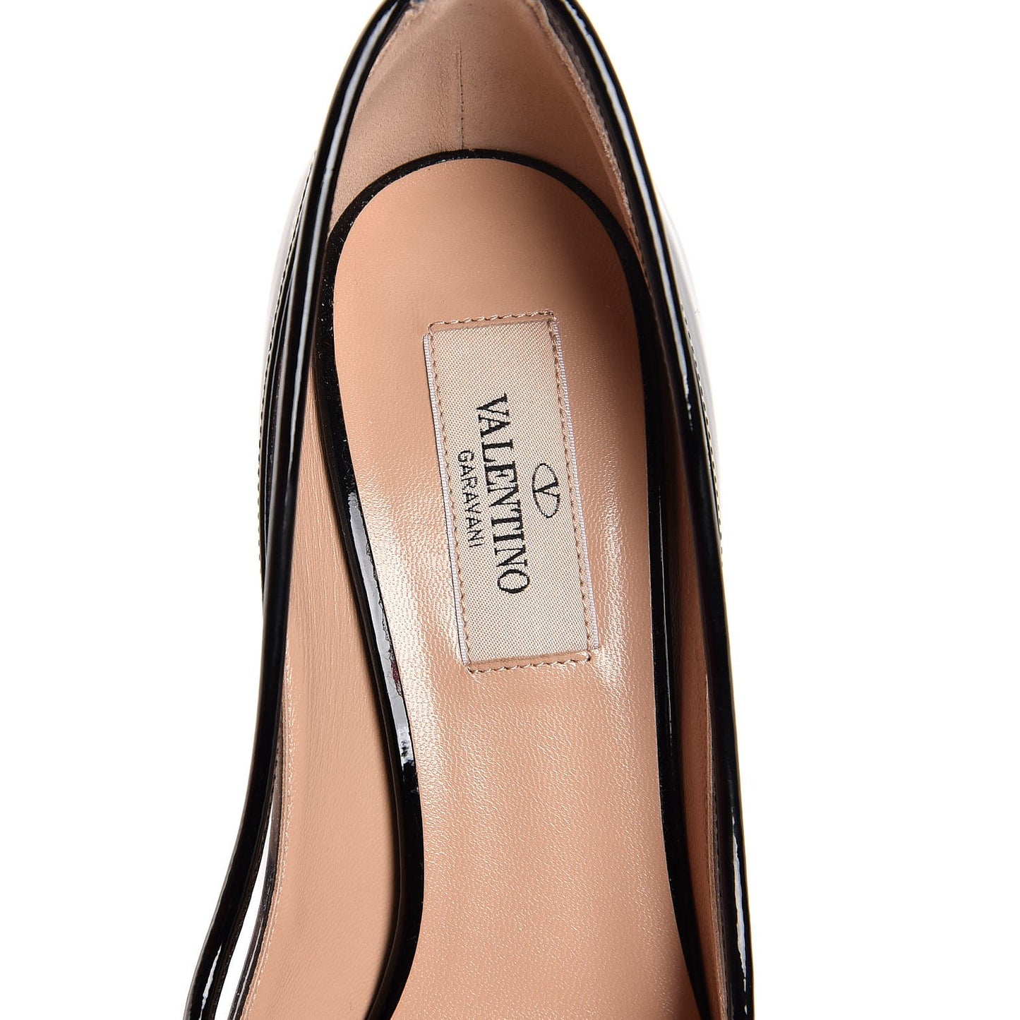 Patent PVC Dollybow Pumps 37 Black