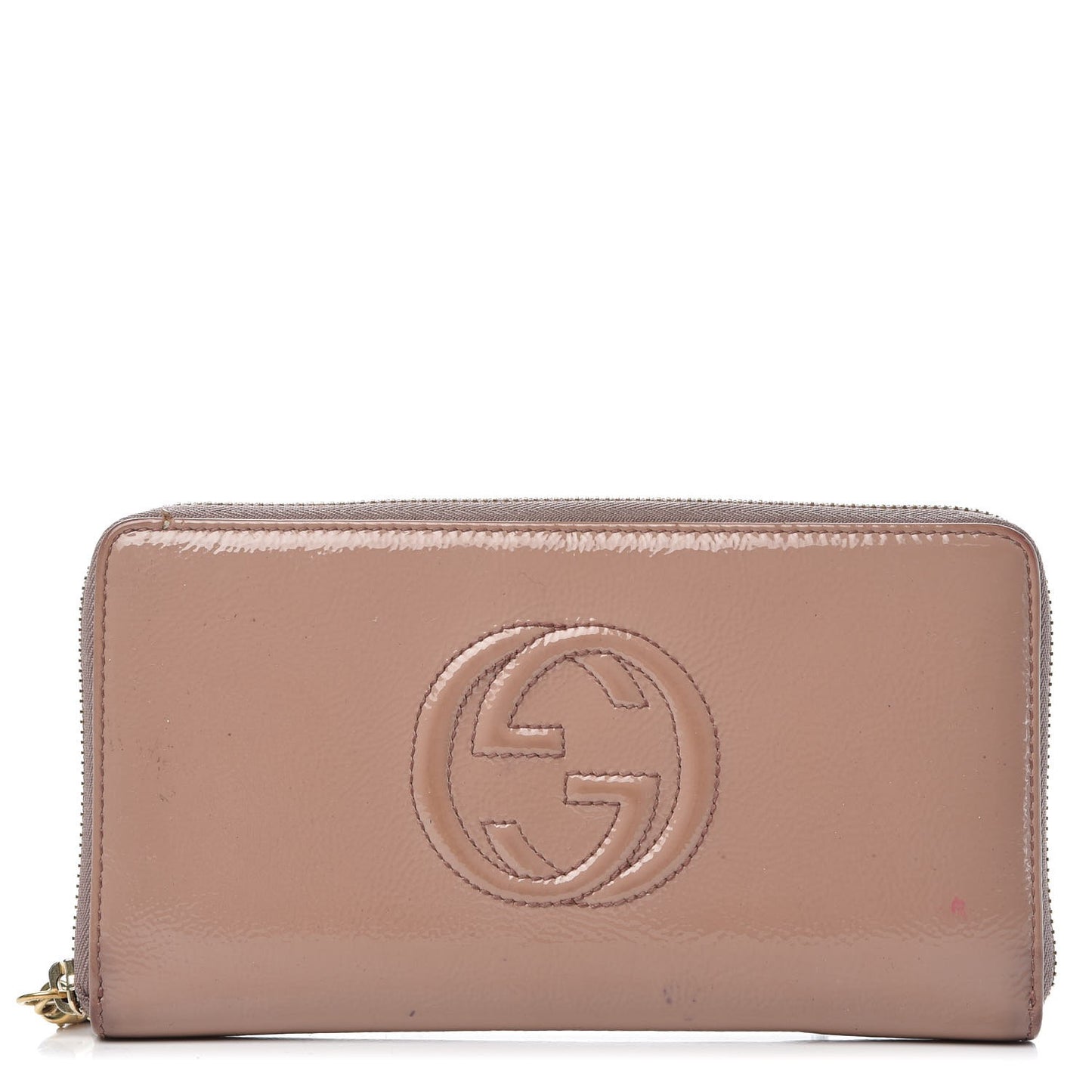 Patent Soho Zip Around Wallet Dark Cipria