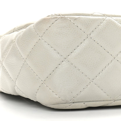 Chanel Caviar Quilted Jumbo Single Flap Grey 7 of 9