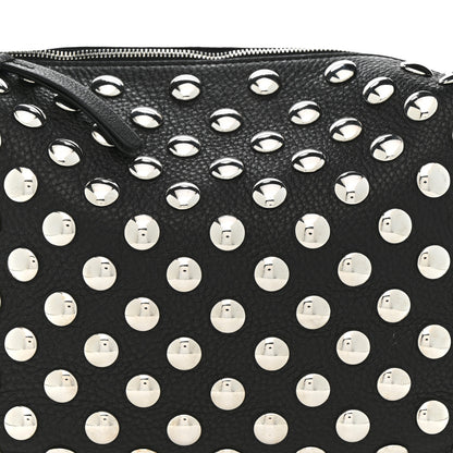 Khaite Pebbled Sport Calfskin Studded Elena Black 7 of 9