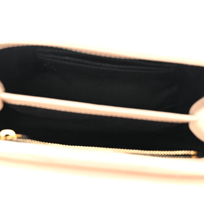 Saint Laurent Calfskin Y Quilted Monogram Toy Loulou Crossbody Bag Dark Beige 5 of 10