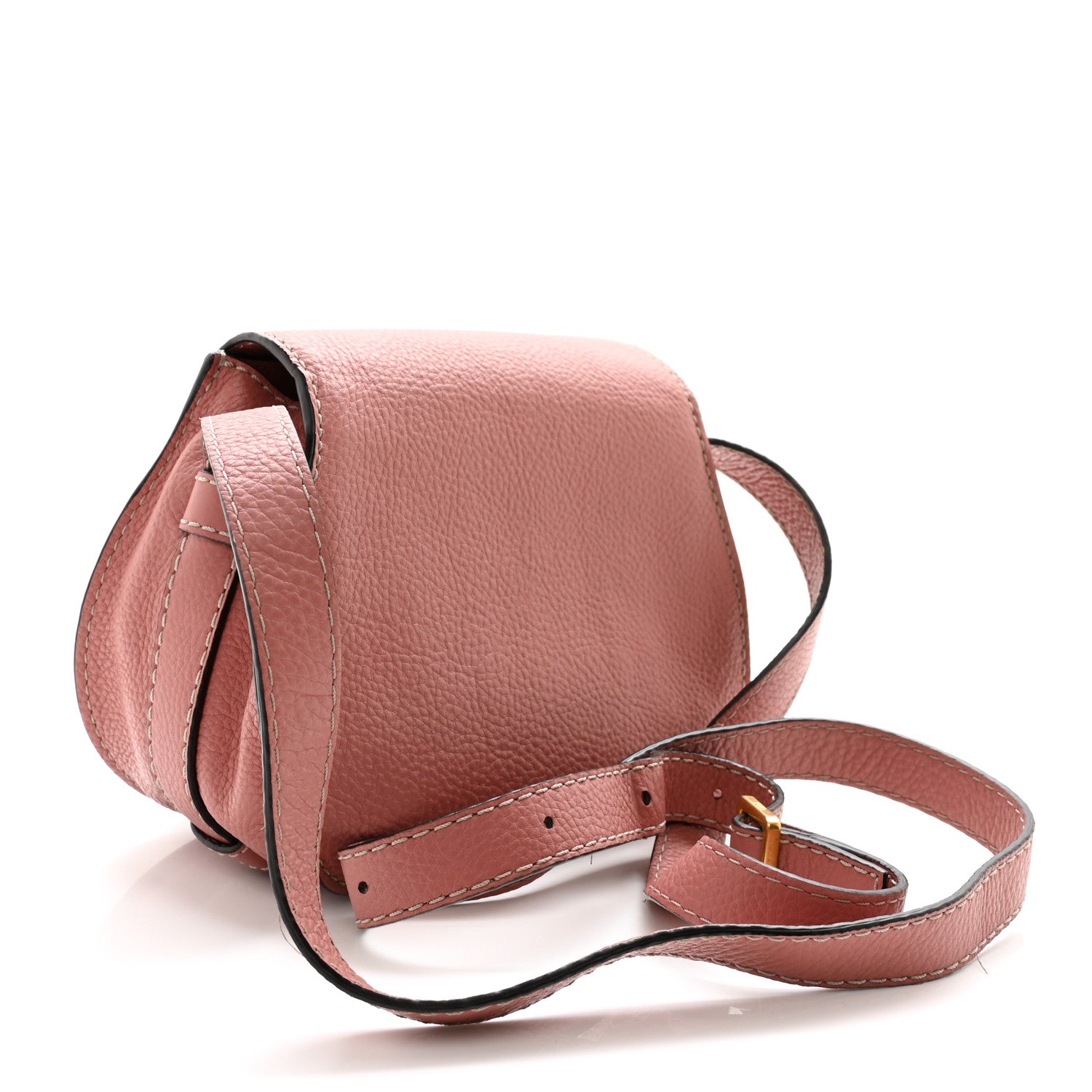 Chloe Calfskin Mini Marcie Round Crossbody Bag Rusty Pink 3 of 14