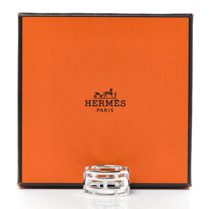 Hermes Sterling Silver PM Arcane Ring 59 8.75 5 of 5