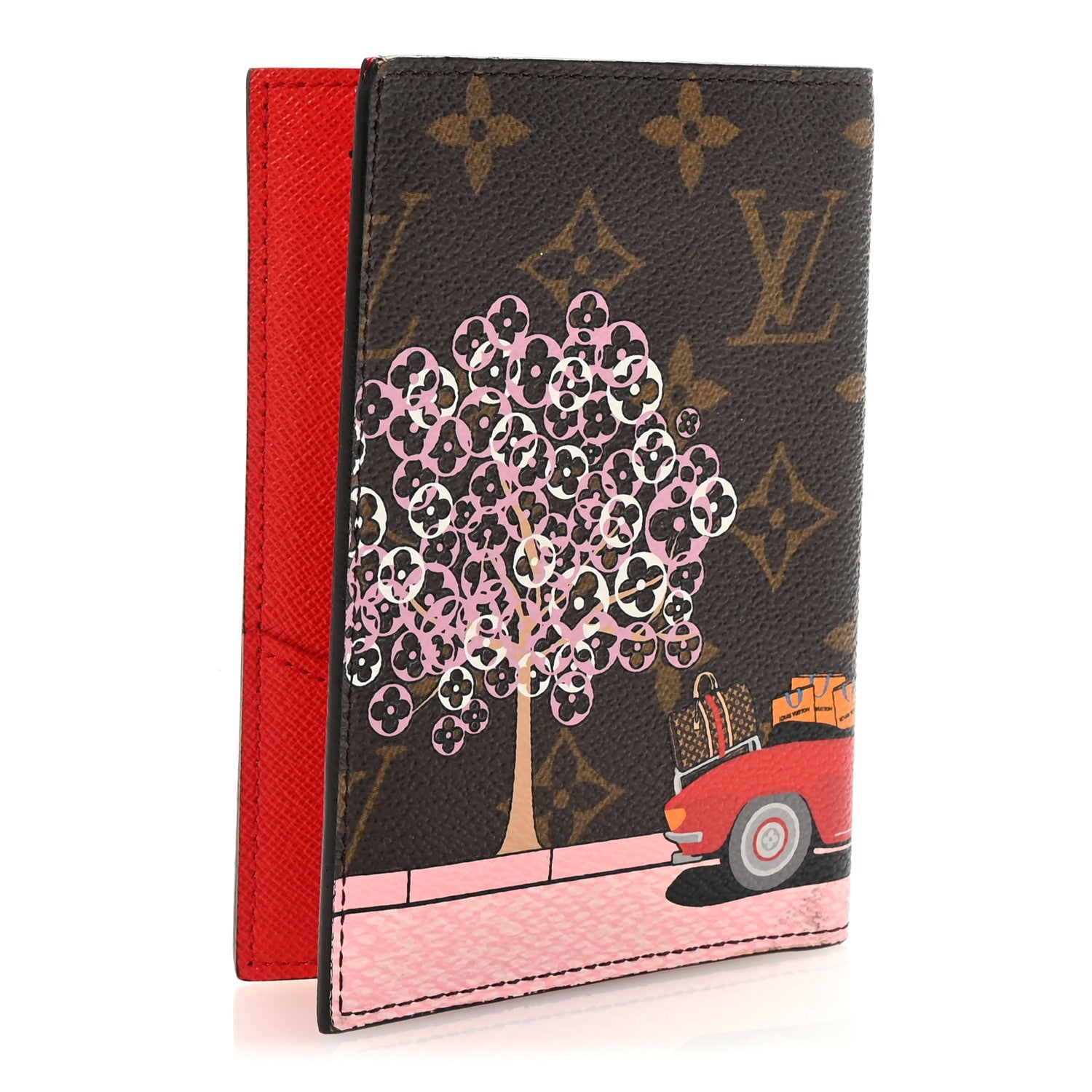 Louis Vuitton Monogram 2019 Christmas Animation Passport Cover Rouge 3 of 6
