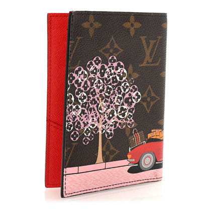 Louis Vuitton Monogram 2019 Christmas Animation Passport Cover Rouge 3 of 6