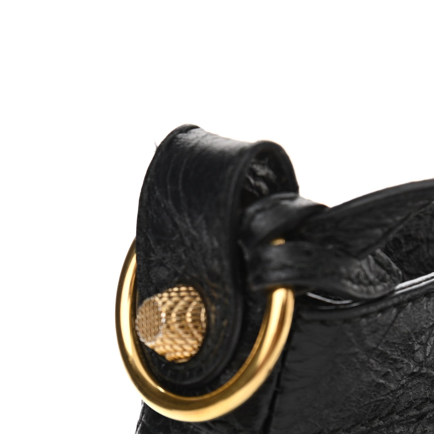 Agneau Giant 12 Gold Hardware Hip Black