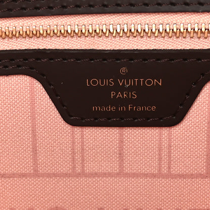 Louis Vuitton Damier Ebene Braided Neverfull MM Pink 7 of 10