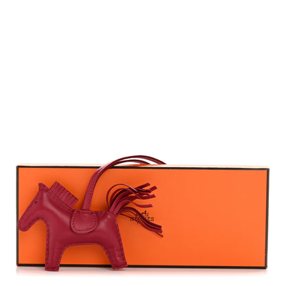 Hermes Milo Lambskin Grigri Rodeo Horse Bag Charm PM Rubis 4 of 4