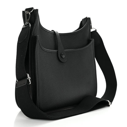 Hermes Taurillon Clemence Evelyne III PM Black 3 of 10
