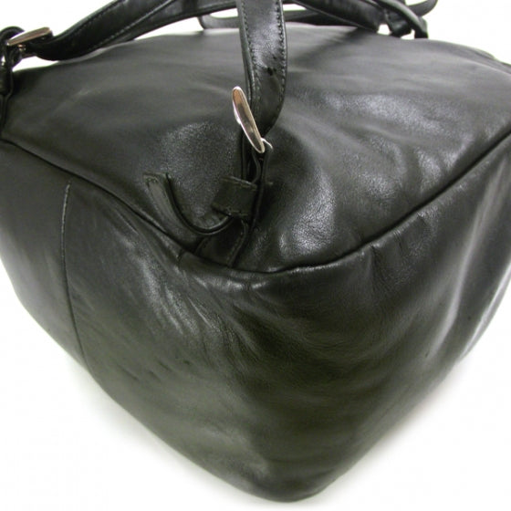Leather Backpack Hunter Green