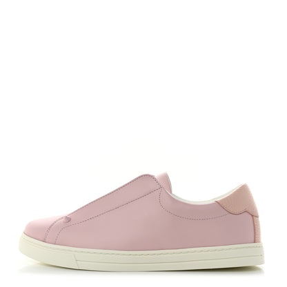 Fendi Vitello FF Rockoclick Slip On Sneakers 37 Pink 1 of 8