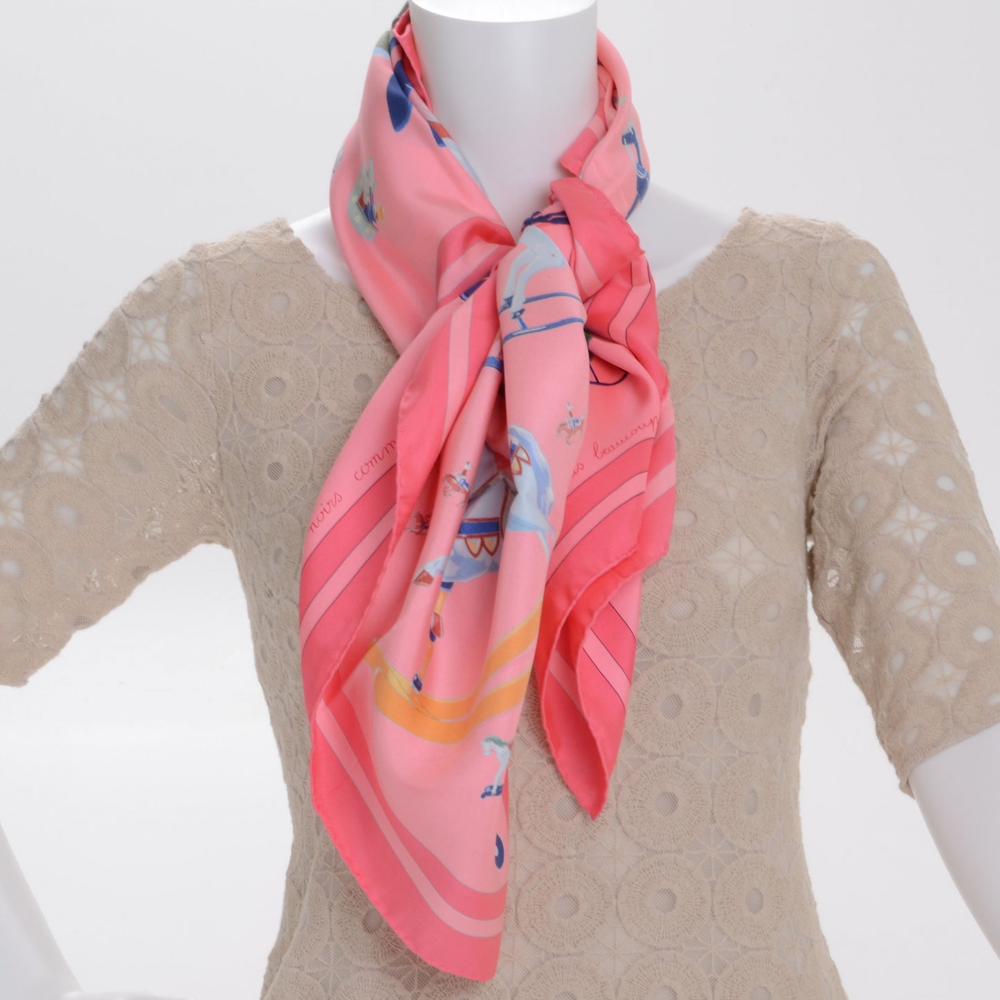 Silk Raconte Moi le Cheval Scarf 90