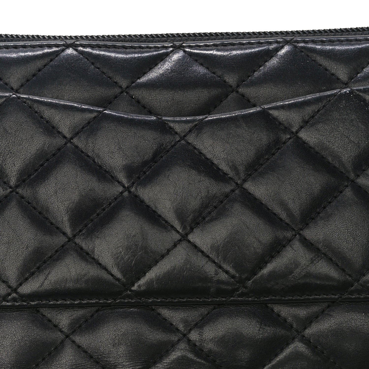 Chanel Calfskin Cambon Zip Around Organizer Wallet Black 19 of 23