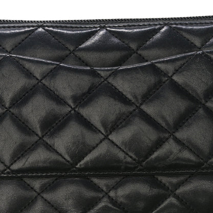 Chanel Calfskin Cambon Zip Around Organizer Wallet Black 19 of 23