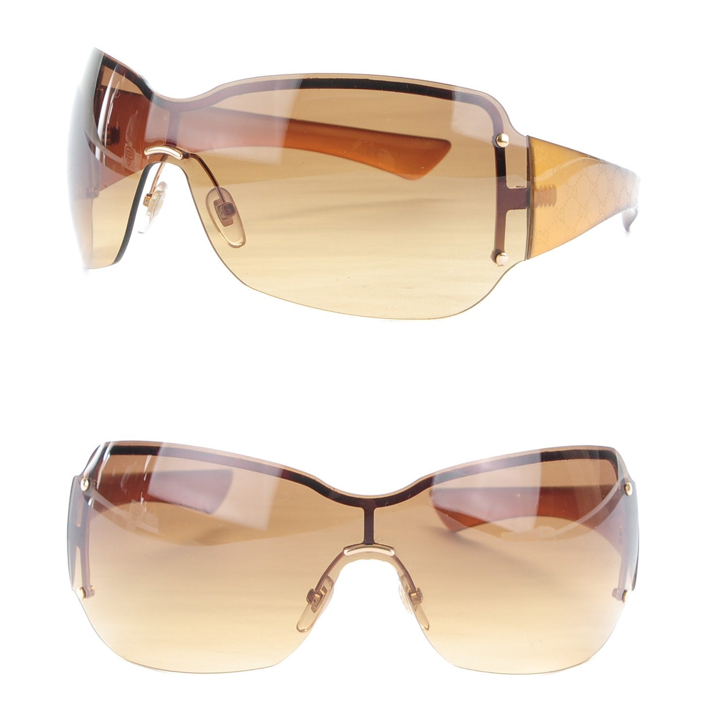 Gucci Crystal GG Sunglasses 1825/S Brown 1 of 6