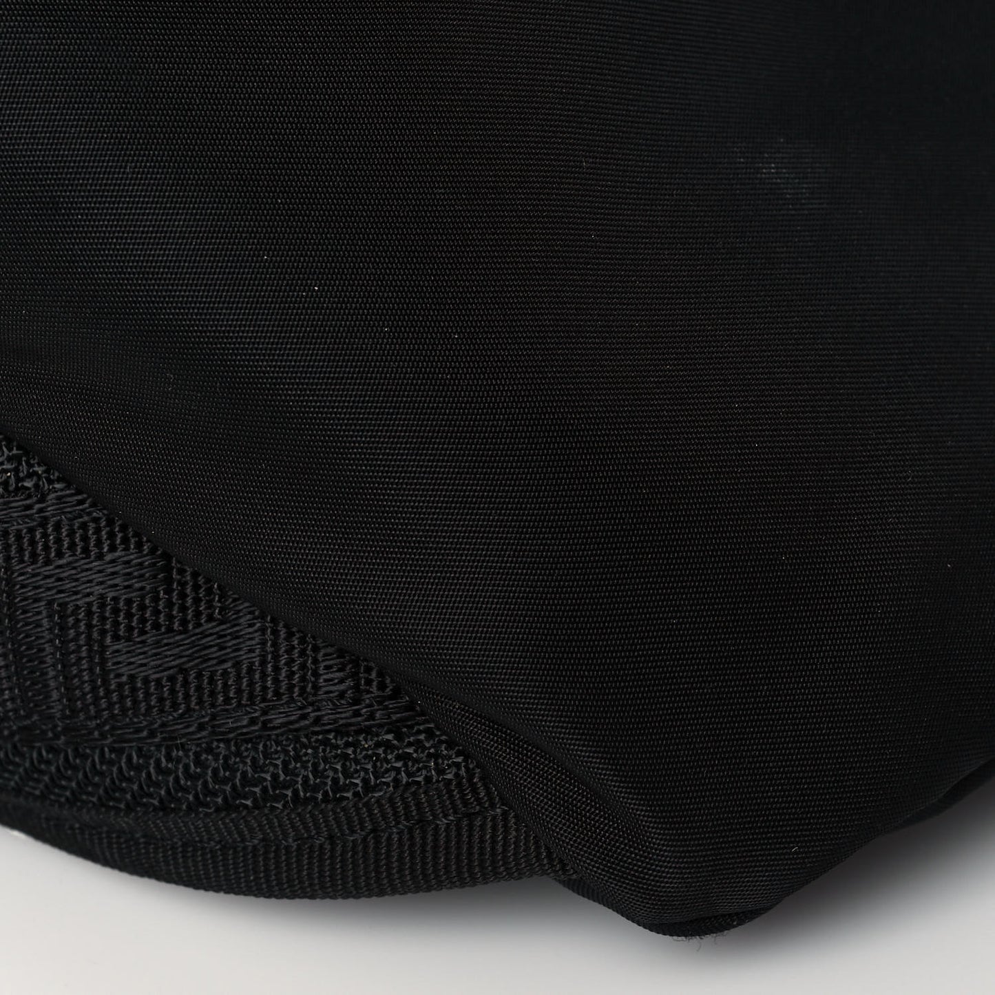 Nylon Palazzo Medusa Belt Bag Black