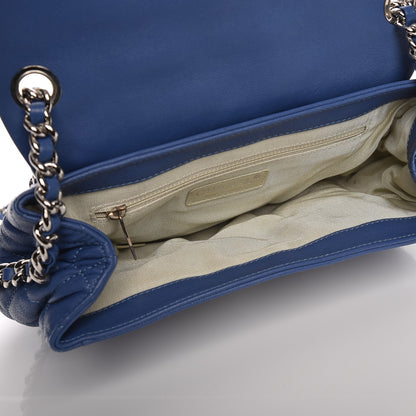 Chanel Washed Lambskin Chain Around Medium Messenger Blue 5 of 7