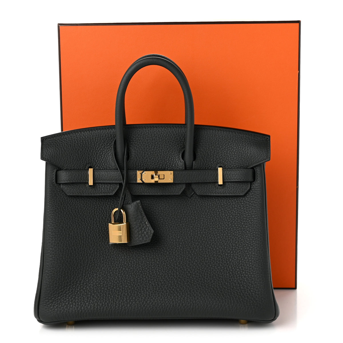 Hermes Togo Birkin 25 Vert Fonce 10 of 10