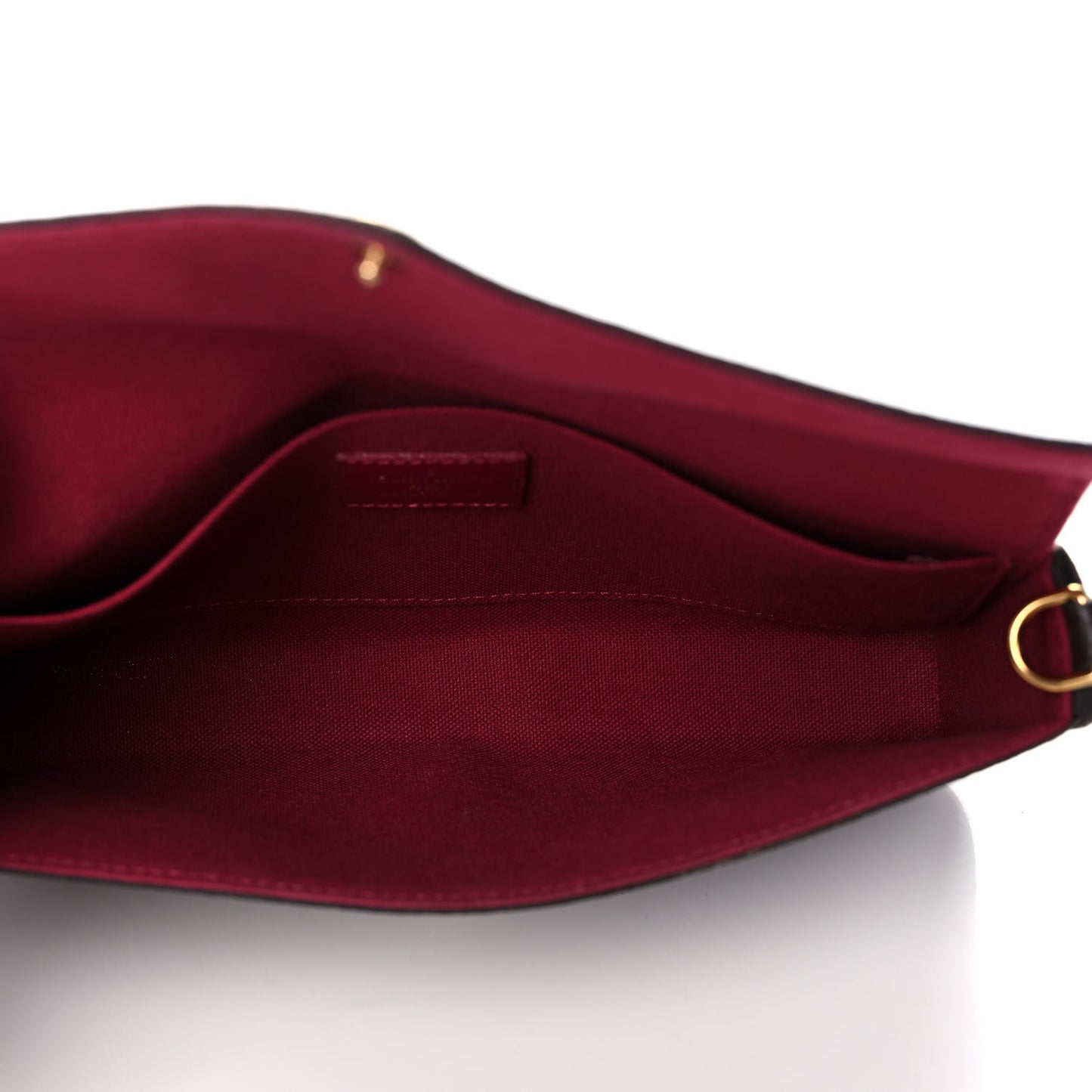 Monogram Pochette Felicie Chain Wallet Fuchsia