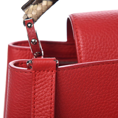 Louis Vuitton Taurillon Python Capucines PM Rubis 12 of 12