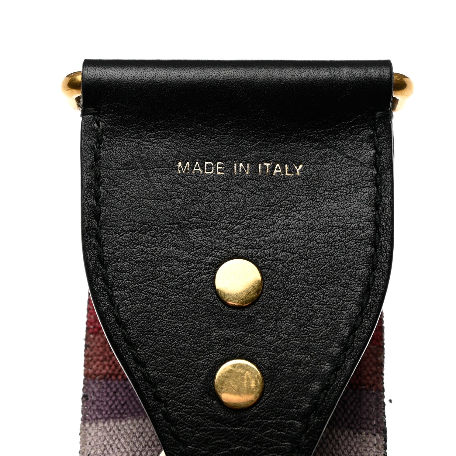 Christian Dior Canvas Embroidered Studded Rainbow Shoulder Strap 4 of 5