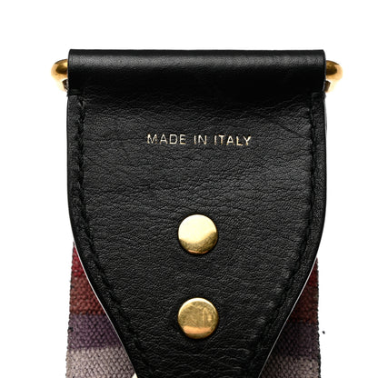 Christian Dior Canvas Embroidered Studded Rainbow Shoulder Strap 4 of 5