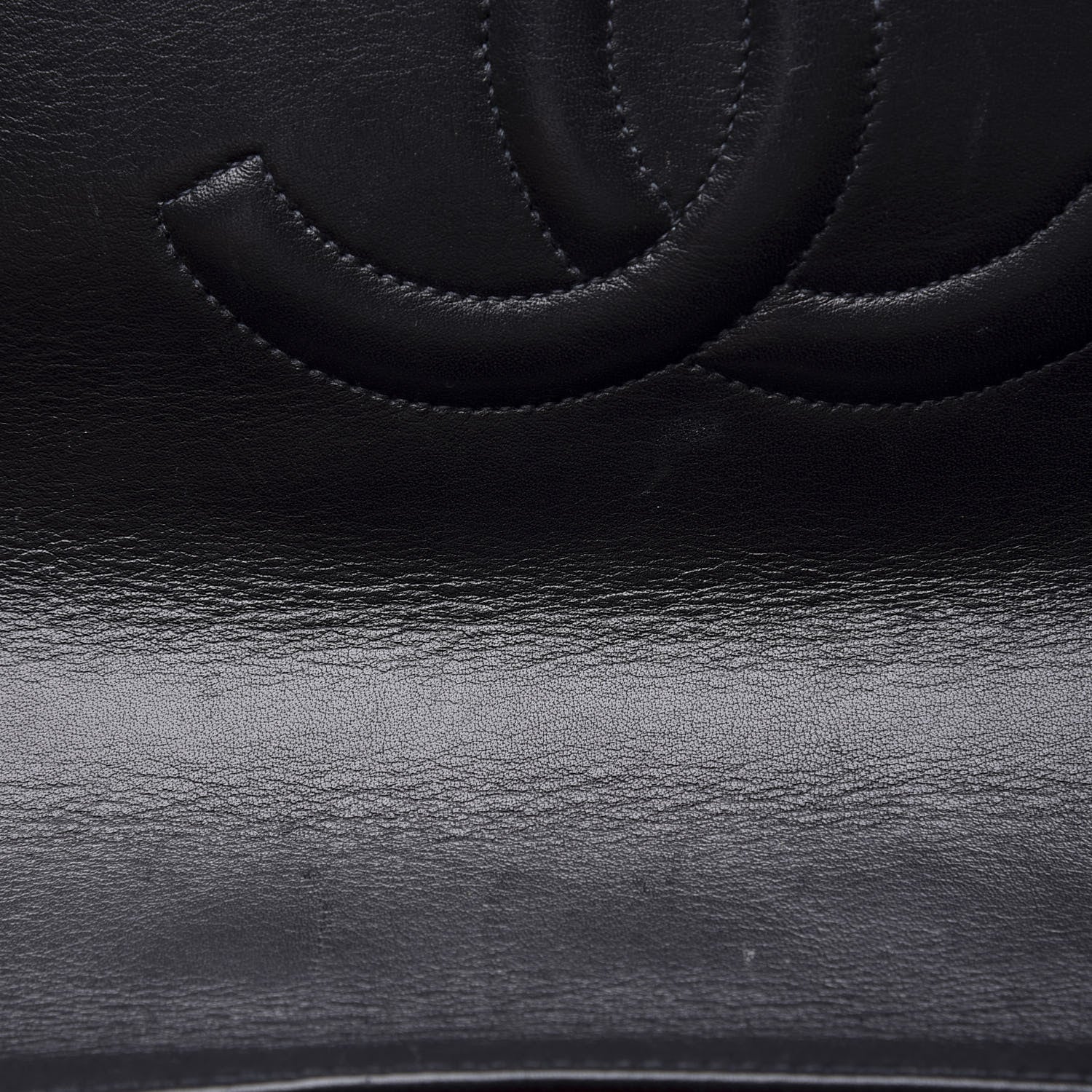 Chanel Lambskin Quilted XL Jumbo Single Flap Black 8 of 13