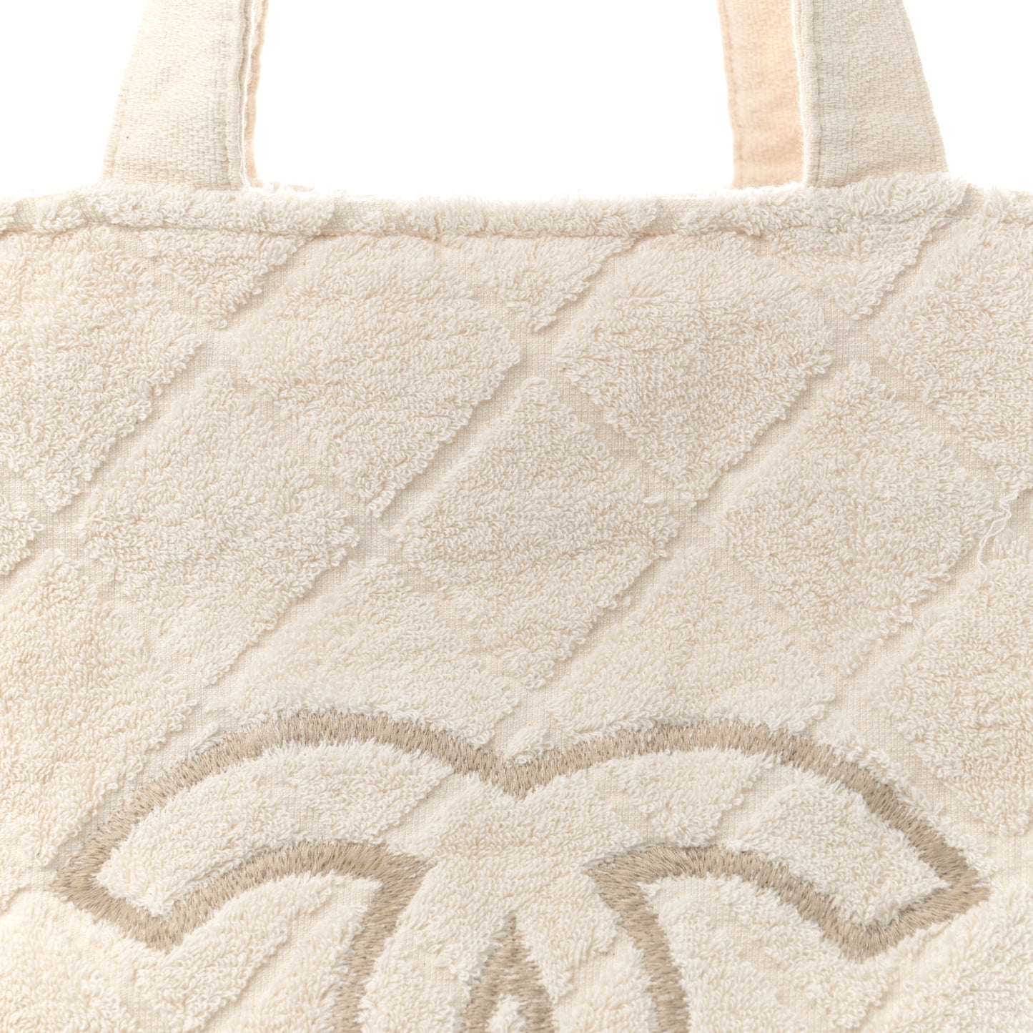 Terry Cotton CC Beach Tote Towel Set Ivory