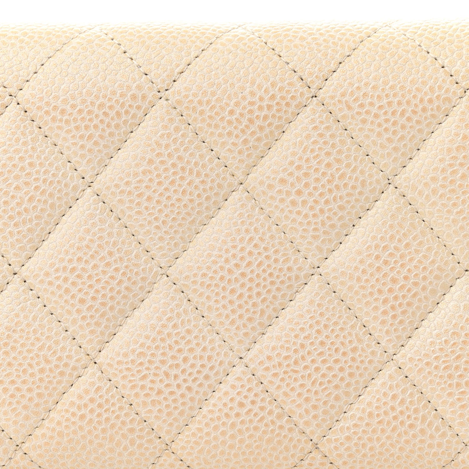 Chanel Caviar Quilted Large Flap Wallet Ivory 13 of 15