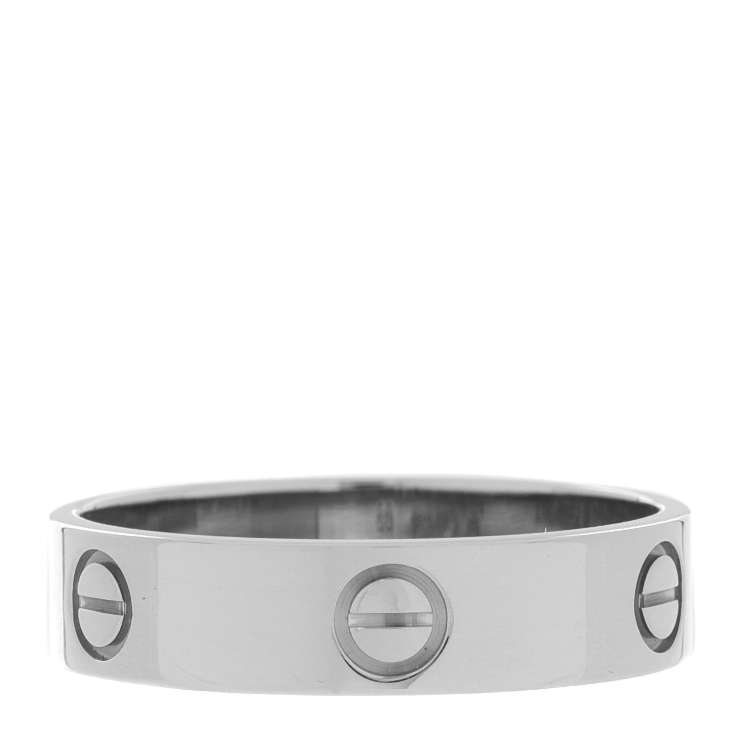 Cartier 18K White Gold 5.5mm LOVE Ring 65 11 1 of 4