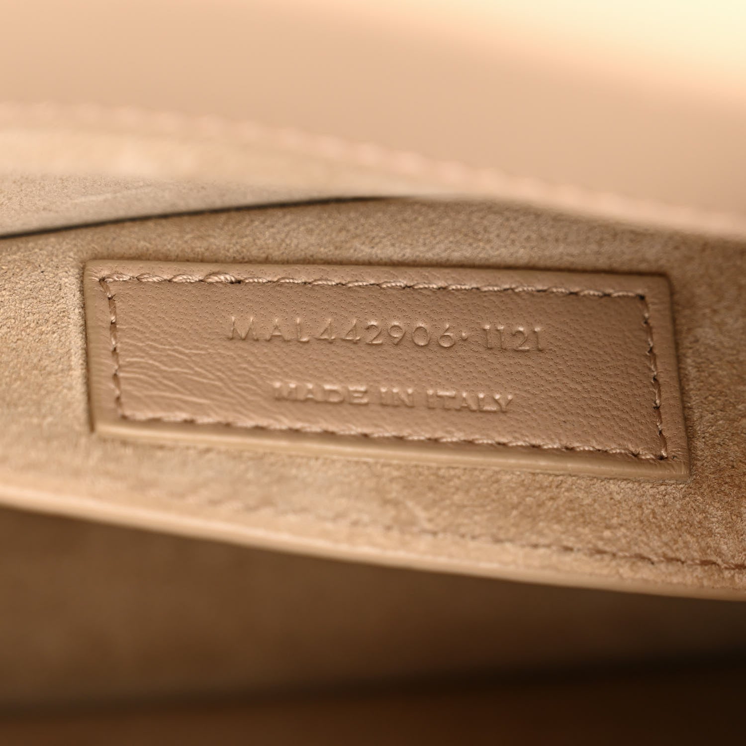 Saint Laurent Calfskin Medium Monogram Sunset Dark Beige 7 of 11