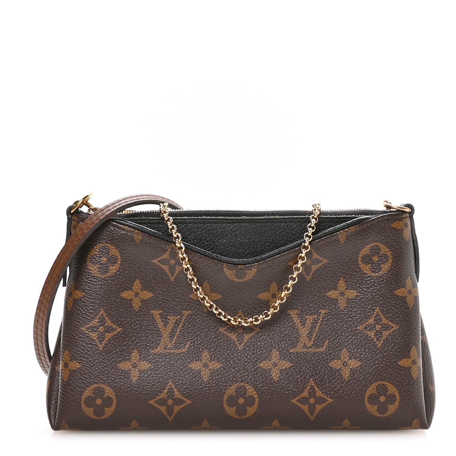 Louis Vuitton Monogram Pallas Clutch Black 1 of 12