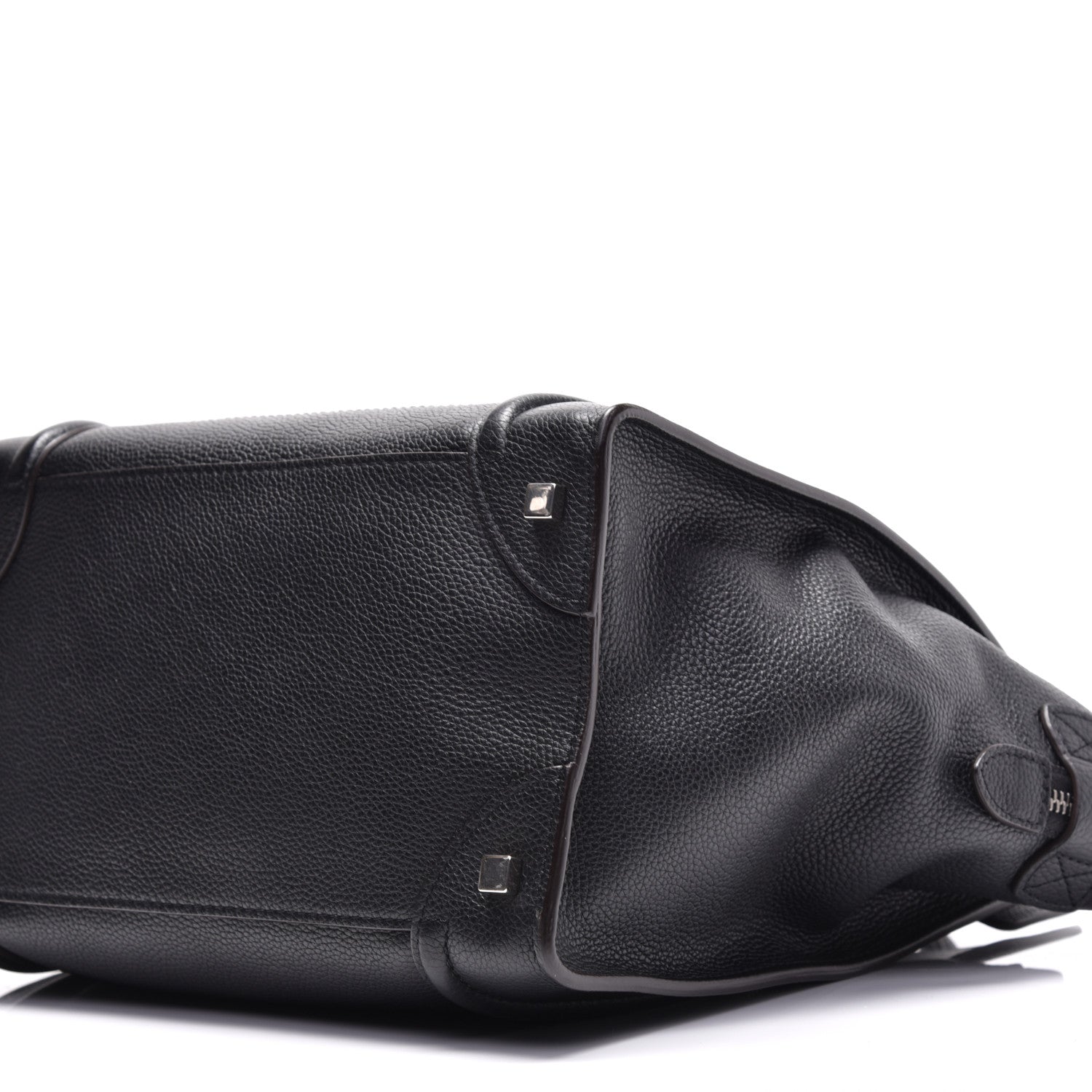 Celine Drummed Calfskin Mini Luggage Black 9 of 14