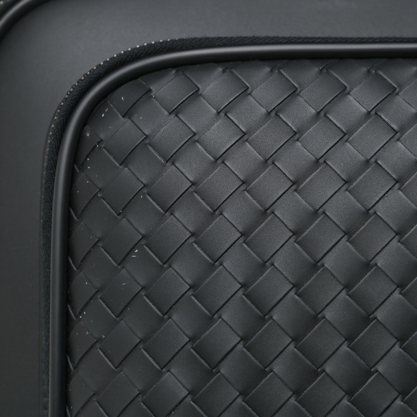Nappa Intrecciato Carry On Luggage Black