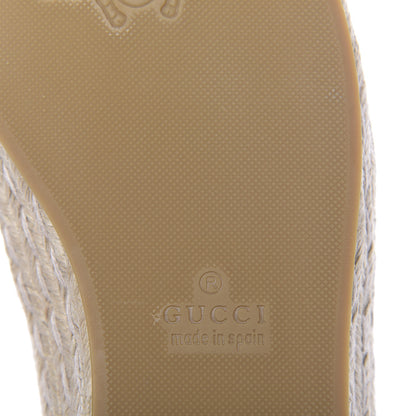 Gucci Jacquard Mini GG Monogram Mens Horsebit Espadrilles 8.5 London Blue Black 8 of 13