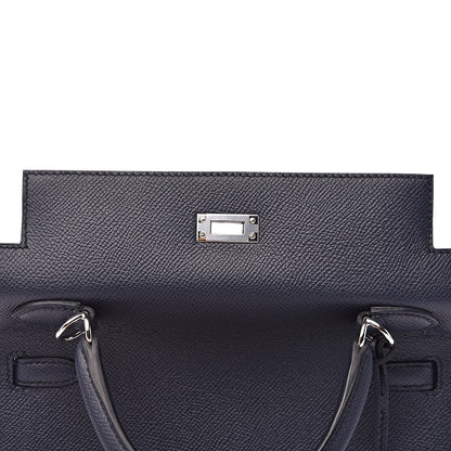 Hermes Epsom Kelly Sellier 25 Bleu Indigo 20 of 32