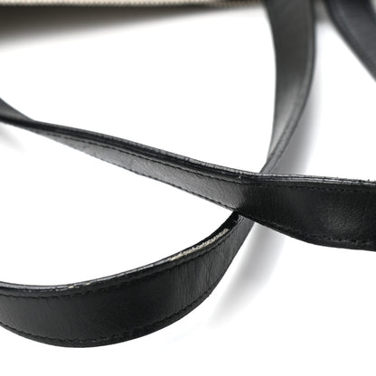 Celine Textured Canvas Small Belt Cabas Phantom Black White 7 of 9