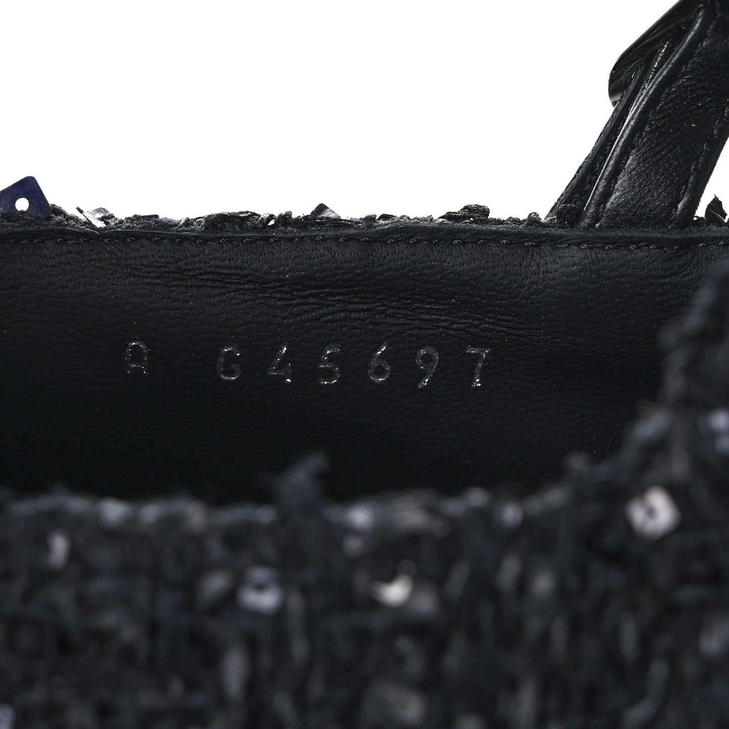 Tweed Patent Mary Jane Flats 41.5 Black