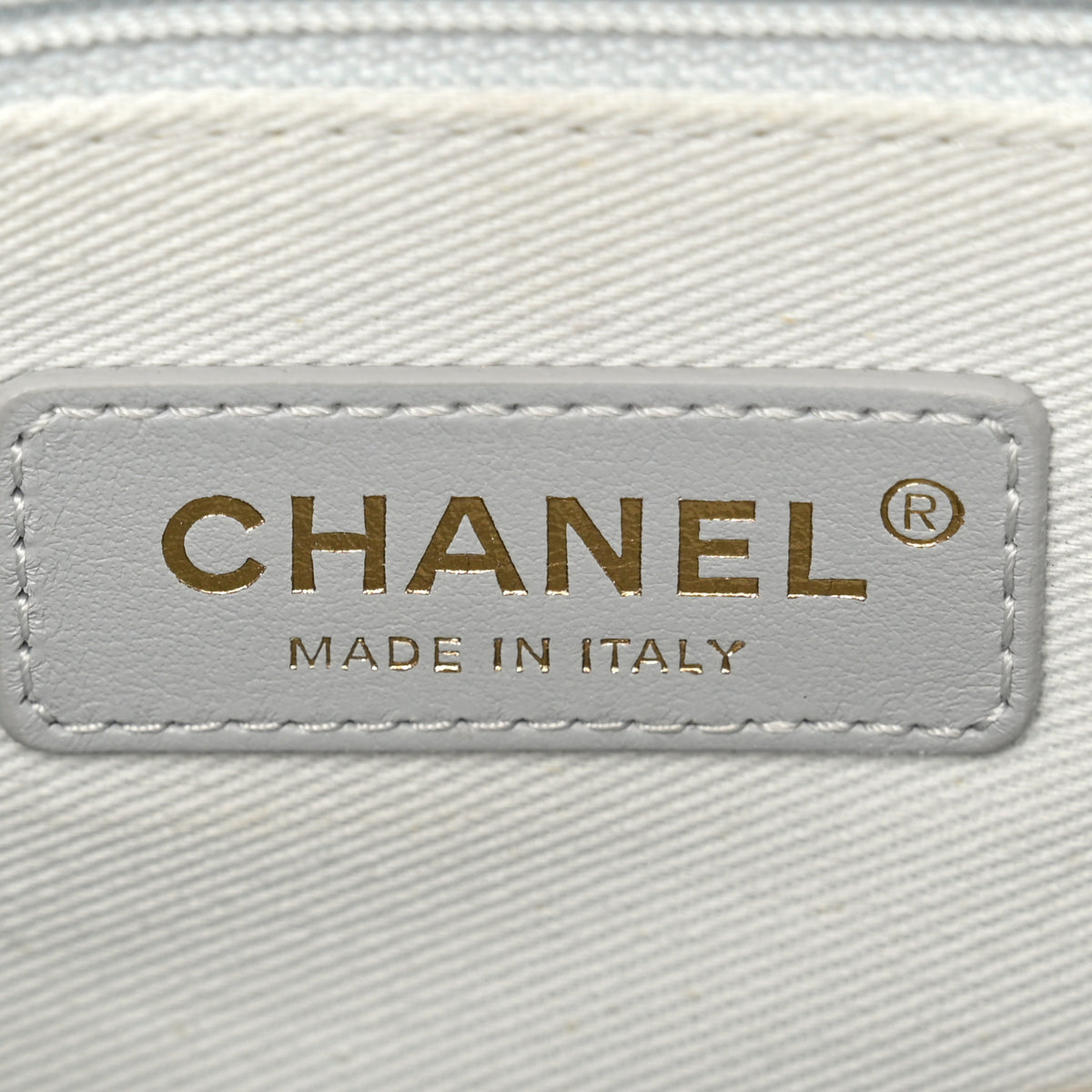 Caviar Quilted Small Coco Handle Flap Light Grey