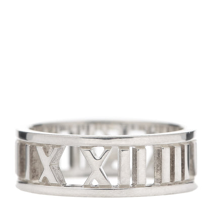 Tiffany Sterling Silver Wide Atlas Open Ring 54 6.75 4 of 5