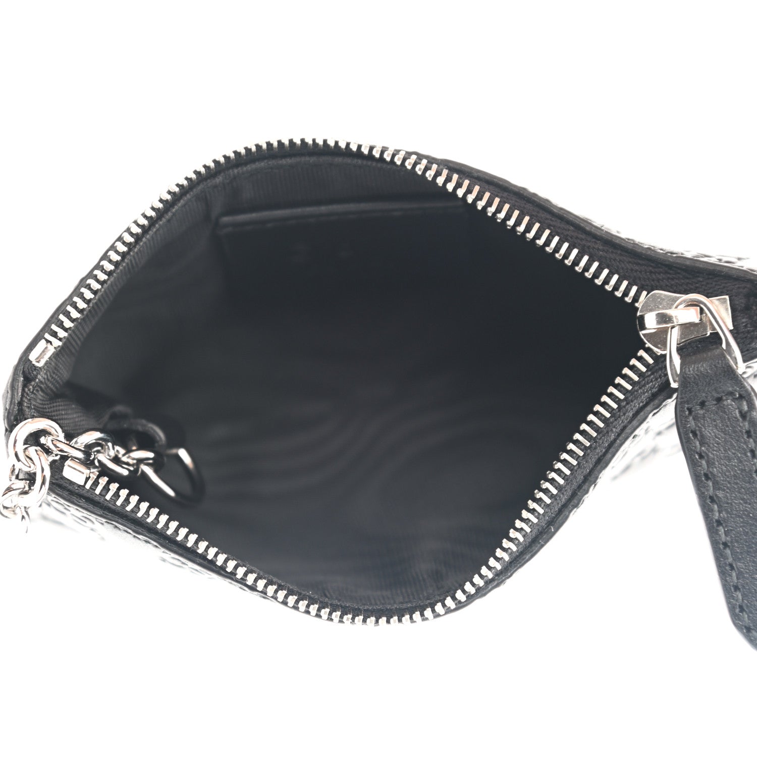 Gucci Microguccissima Key Ring Coin Case Black 5 of 8