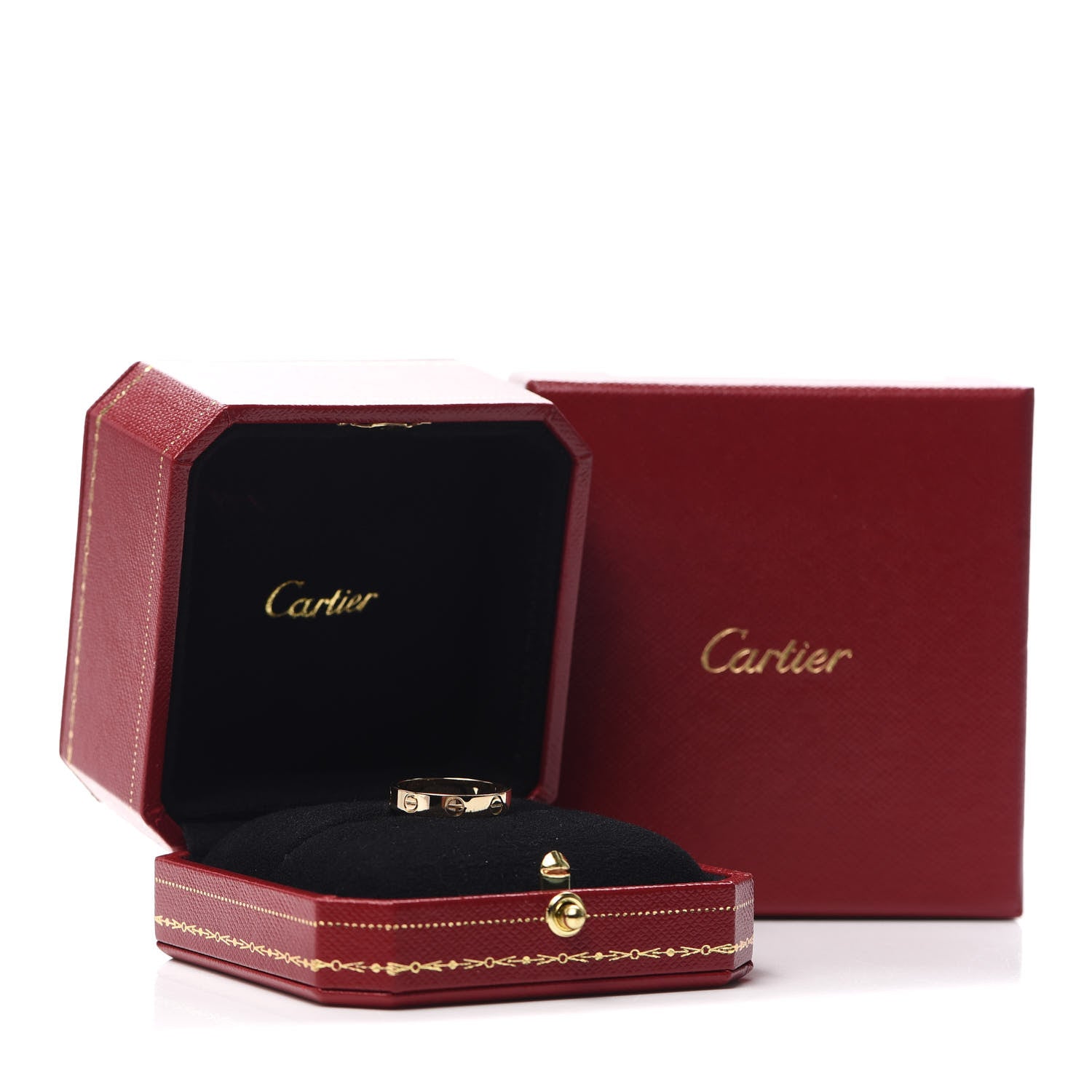 Cartier 18K Yellow Gold 3.5mm LOVE Wedding Band Ring 52 6 5 of 6