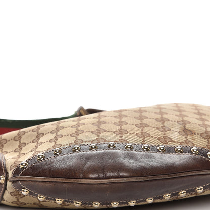 Gucci Monogram Pelham Studded Shoulder Bag Brown 11 of 12