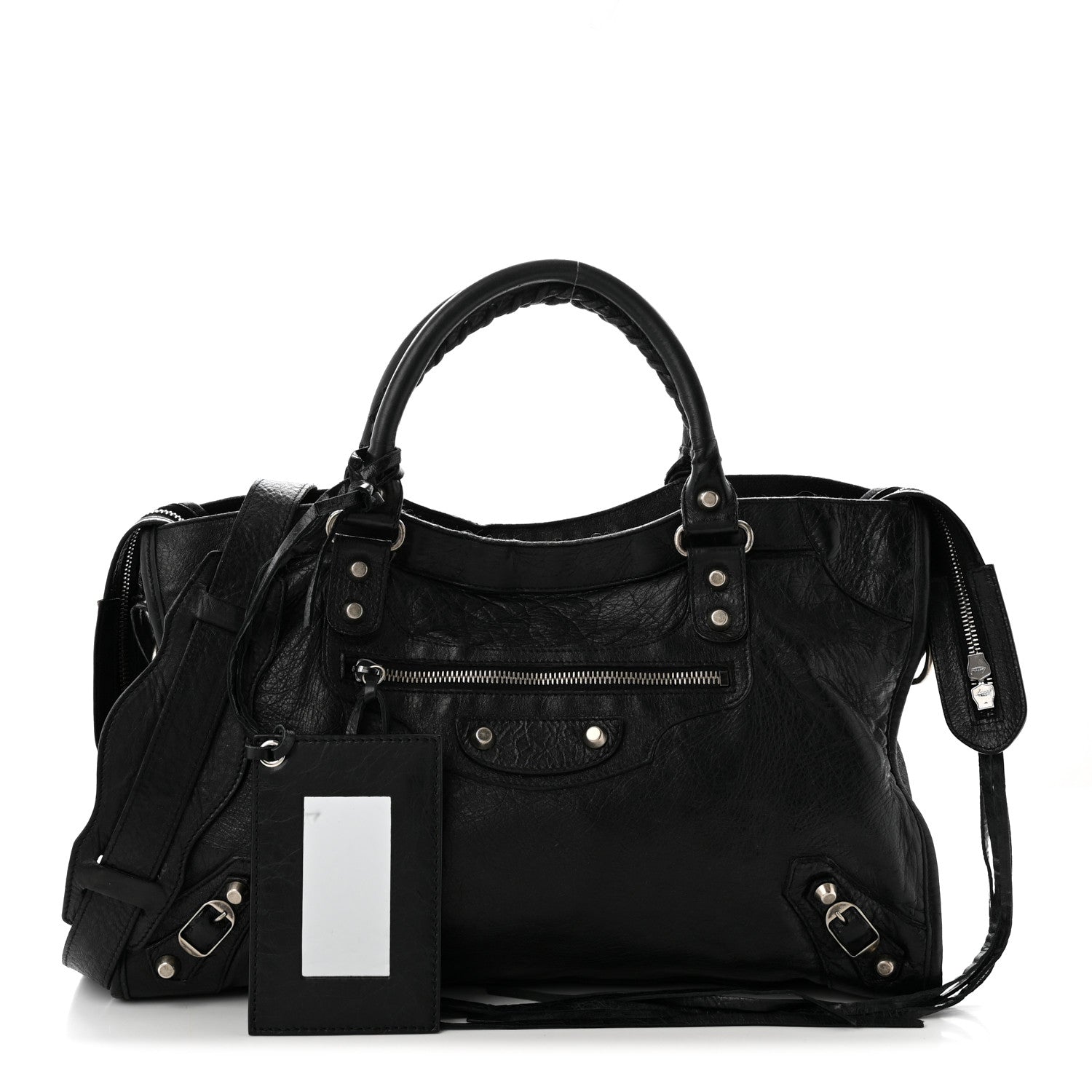 Balenciaga Agneau Classic Silver Hardware City Black 3 of 12