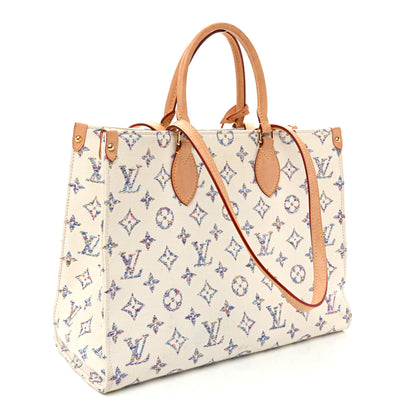 Louis Vuitton Monogram Jacquard Nautical Onthego MM Multicolor Beige 3 of 12