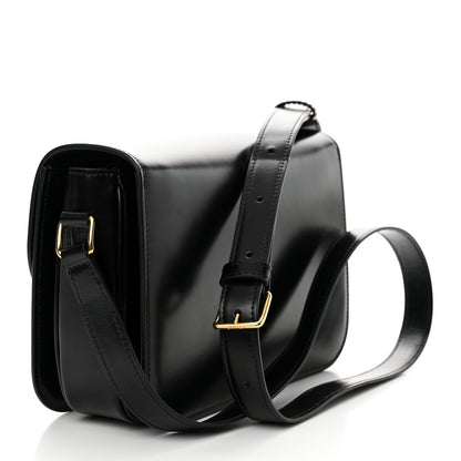 Celine Shiny Calfskin Medium Triomphe Black 3 of 11