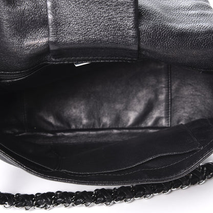 Chanel Metallic Goatskin Luxe Ligne Flap Black 4 of 9